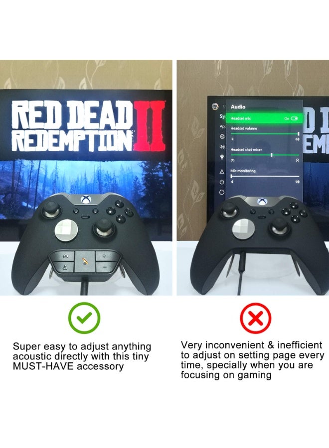 محول سماعات ستيريو لوحدة تحكم Xbox One و Xbox Series X|S - لضبط توازن الصوت (صوت اللعبة والدردشة الصوتية) ومستوى الصوت والميكروفون مباشرةً - Image 3