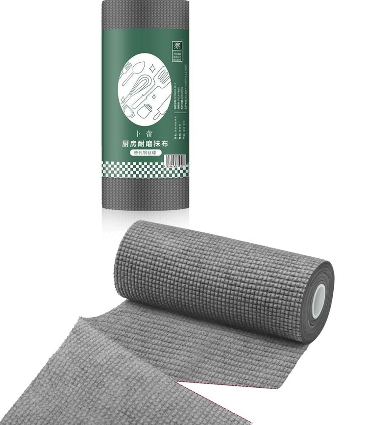 CAZINA 50 Pack Microfiber Cleaning Cloth Roll 10 x 10 Tear Away Reusable Towels Washable Rags Super Absorbent Microfiber Towels for Car Drying Dishes Kitchen Cleaning - Image 1
