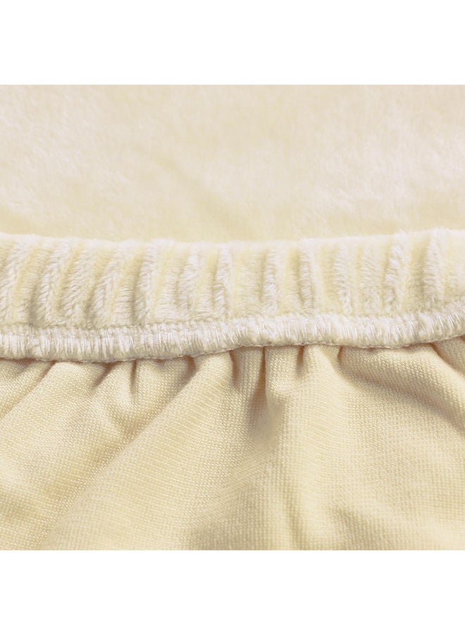 Loquat 4-Piece Solid Colour Chair Cover White - Image 4