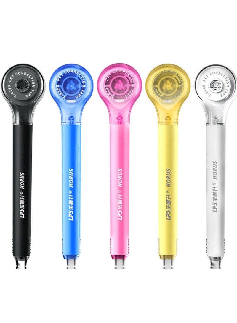 5 Pack Correction Tape Pen Correctional Tape Ink Corrector Tape Correction Tape Eraser for School Office Supplies, 0.2 x 236 Inch - Image 1