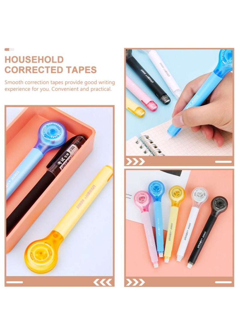 5 Pack Correction Tape Pen Correctional Tape Ink Corrector Tape Correction Tape Eraser for School Office Supplies, 0.2 x 236 Inch - Image 2