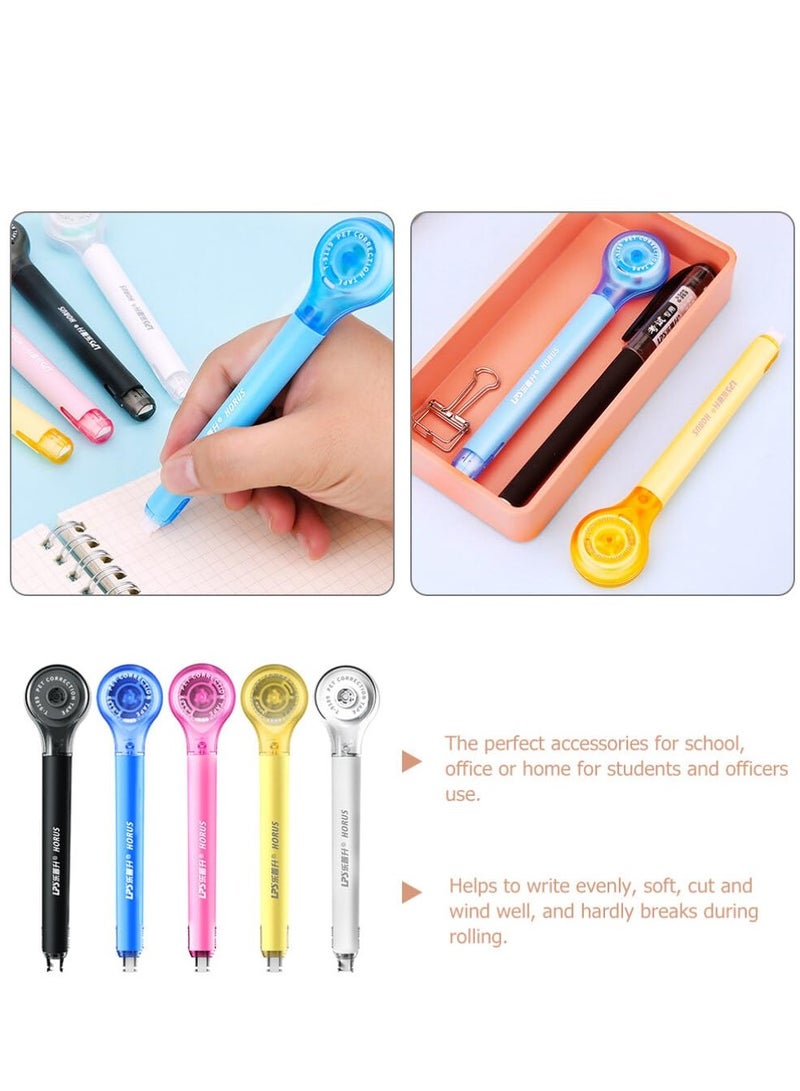 5 Pack Correction Tape Pen Correctional Tape Ink Corrector Tape Correction Tape Eraser for School Office Supplies, 0.2 x 236 Inch - Image 5