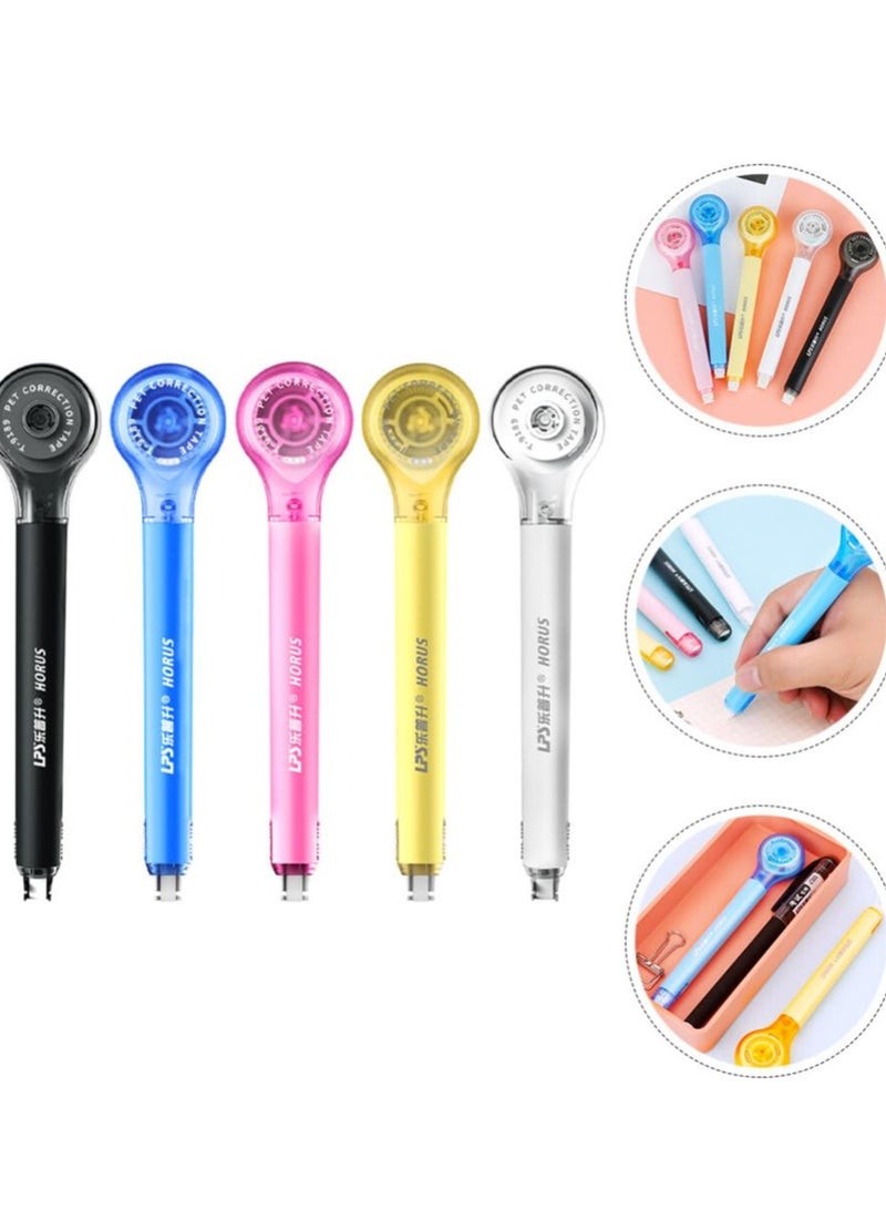 5 Pack Correction Tape Pen Correctional Tape Ink Corrector Tape Correction Tape Eraser for School Office Supplies, 0.2 x 236 Inch - Image 4