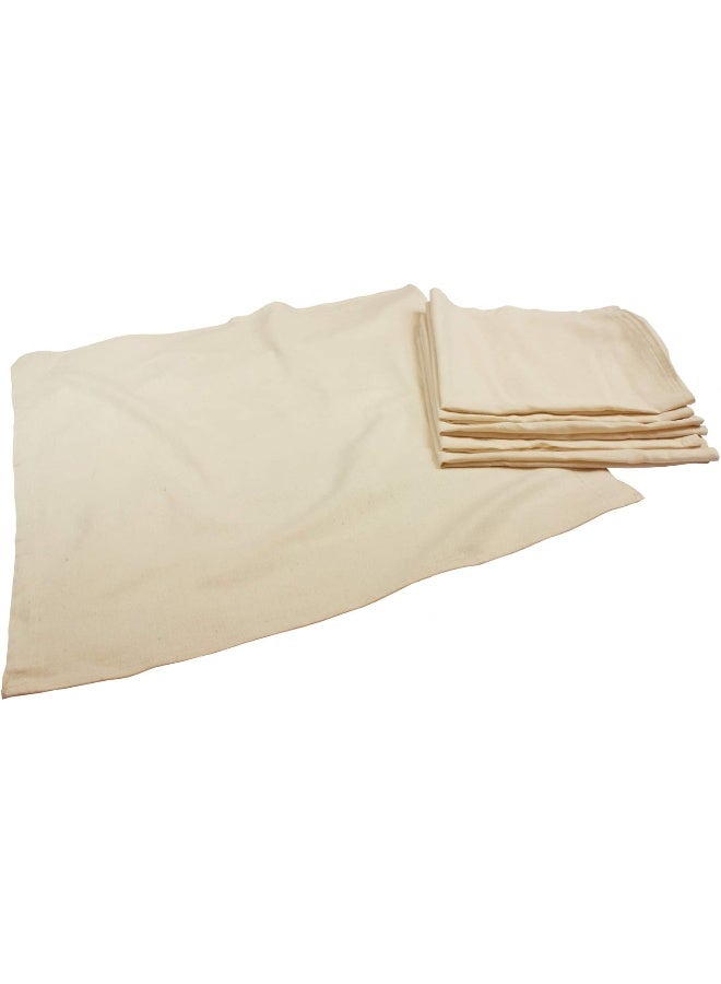 OsoCozy Unbleached Birdseye Flat Cloth Diapers (6 Pack) - 27 x 27 Inches, One-Layer Flat Cloth Baby Nappies Made of Soft, Durable 100% Birdseye Weave Cotton - Image 2