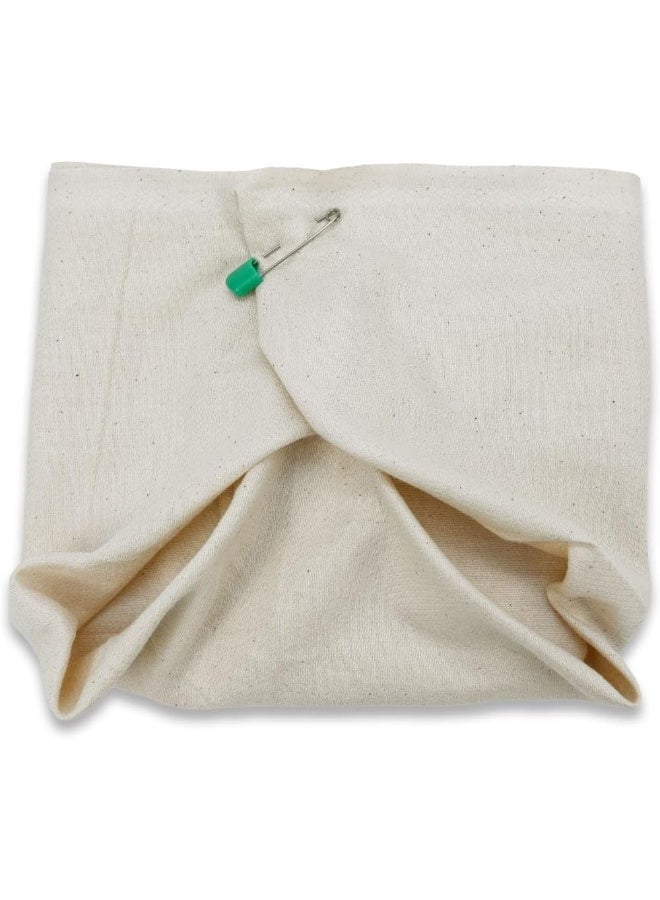 OsoCozy Unbleached Birdseye Flat Cloth Diapers (6 Pack) - 27 x 27 Inches, One-Layer Flat Cloth Baby Nappies Made of Soft, Durable 100% Birdseye Weave Cotton - Image 3