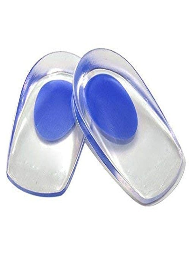 Clopic Silicone Half Heel Protector Socks Moisturizing Socks for Foot-Care and Gel Heel Cups for Anti Heel Cracks Silicon Heel Pad For Heel Ankle Pain Heel Spur Shoe Support Pad Combo (Pack of 2Pair) - Image 3