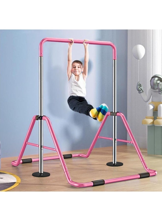 YOUWE7 Expandable Gymnastics Bars with Ring, Adjustable Height Gymnastic Horizontal Bars, Gym Junior Training Bar Children Folding Training Monkey Bars for Kids - Image 5