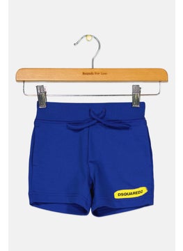 DSQUARED2 Toddlers Boy Brand Logo Basic Shorts, Blue  - Image 1