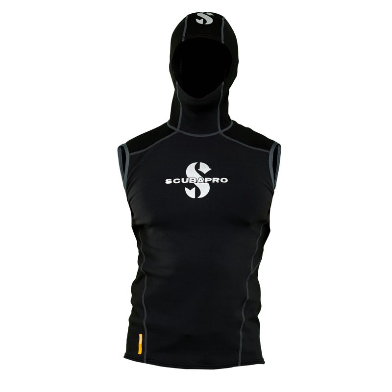 SCUBAPRO Men's 1mm Hybrid Hooded Diving Vest, 2X-Large, Black - Image 5
