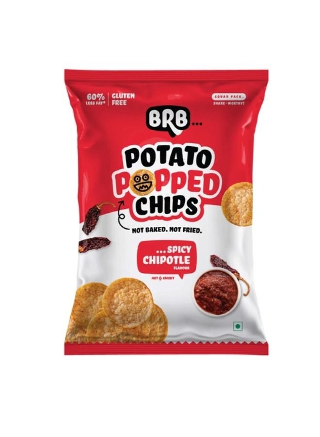 BRB Popped Spicy Chipotle Potato Chips 48g