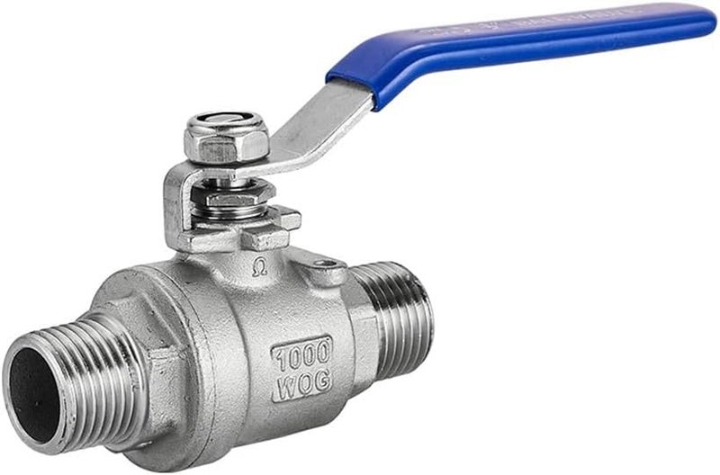 1 Inch 304 Stainless Steel Two Piece Ball Valve BSP Full Port External Thread - Image 5
