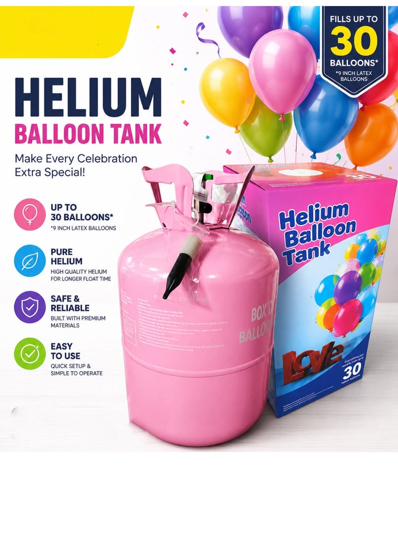 Love Helium Tank with Gas for Filling 30 Balloons - Image 1