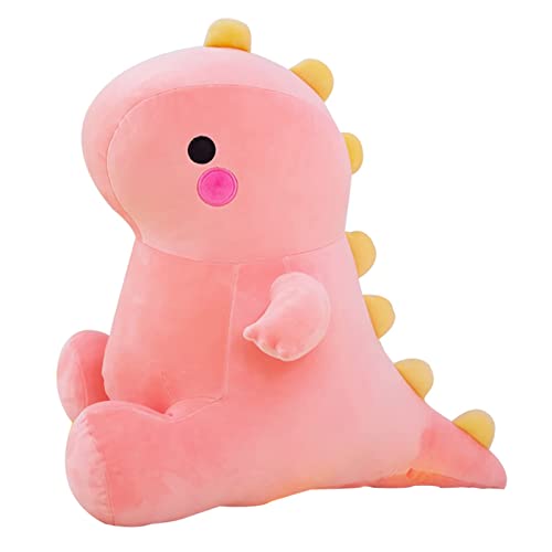 DUANMUL Cute Dinosaur Plush Toys Fat Dinosaur Stuffed Animals Toys Dolls Dinosaur Plush Toy Soft Stuffed Animal Dino Plushies Doll Cute Birthday Gifts for Kids Girls Boys Pink13in - Image 1