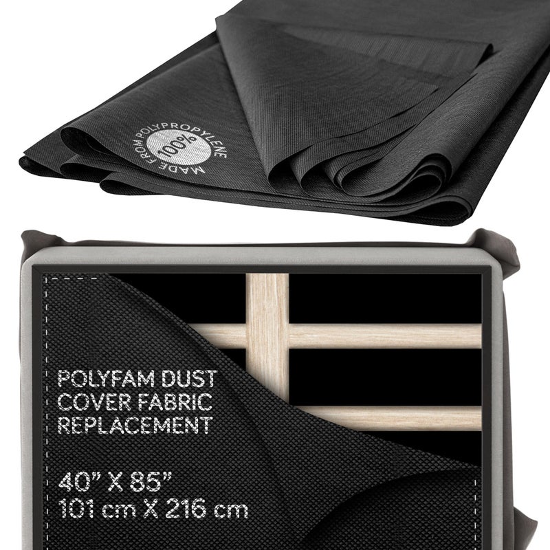 Dream Craft LLC غطاء غبار السرير قماش القاع بديل لقماش أسفل مرتبة صندوق الربيع أو الأساس قماش غطاء الغبار كامبريك أغطية السرير قماش التنجيد للسرير توين توين XL 40 × 85