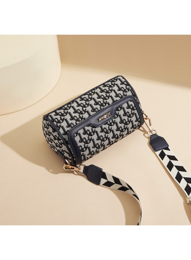 Josiny Women's Bag, Fashionable Retro Print Shoulder Bag, Versatile Pillow Bag, Crossbody Bag, Square Bag, Women's Handbag - Image 3