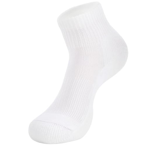 Thorlos GMX Max Cushion Golf Ankle Socks, White, Medium - Image 4