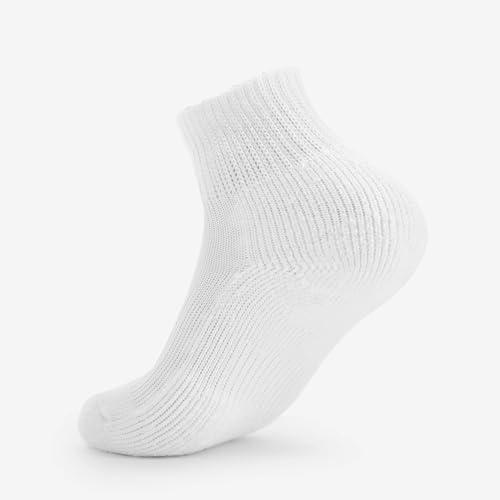 Thorlos GMX Max Cushion Golf Ankle Socks, White, Medium - Image 5