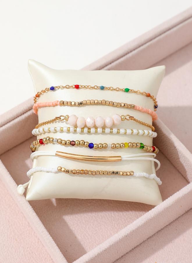 Take Two Set of 7 - Assorted Beaded Bracelets - Image 4