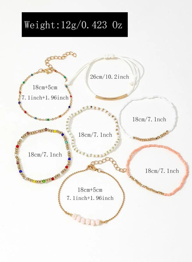 Take Two Take Two Set of 7 - Assorted Beaded Bracelets