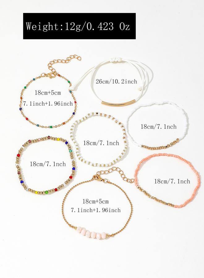 Take Two Set of 7 - Assorted Beaded Bracelets - Image 2