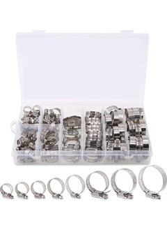 NIBEMINENT 100-Piece Adjustable Diameter Worm Gear Hose Clamp Set  - Image 1