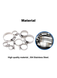NIBEMINENT 100-Piece Adjustable Diameter Worm Gear Hose Clamp Set  - Image 5