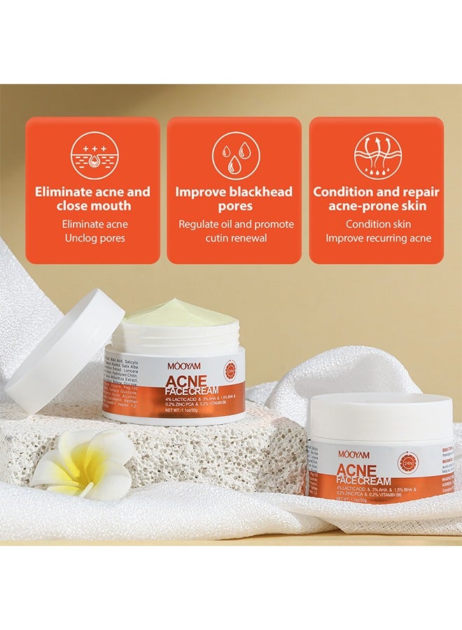 MOOYAM Acne Face Cream, Acne Spot Treatment for Face and Acne Dots, Natural Cystic Acne Treatment, For All Skin Types, Premium Acne Scar Cream and Pimple Remover 30g  - Image 4