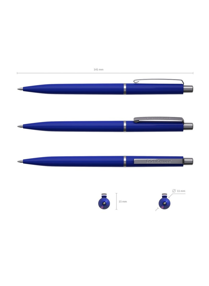 ErichKrause Retractable ballpoint pen Smart Matic Classic 0.7, ink color: blue (box 12 pcs.)  - Image 4