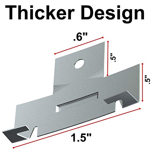 harrrrd 20 Pack (10 Pairs) Retrofit Recessed Downlight Housing C Clips with Self Tapping Screws for Down Light Can Lighting. Works with Torsion Spring to Hook Onto. - Image 4