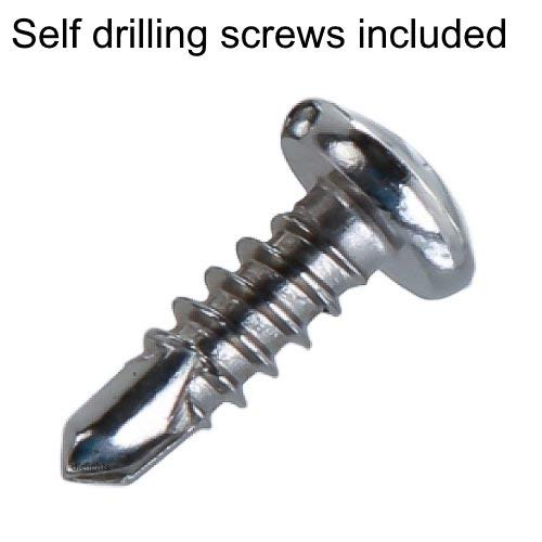 harrrrd 20 Pack (10 Pairs) Retrofit Recessed Downlight Housing C Clips with Self Tapping Screws for Down Light Can Lighting. Works with Torsion Spring to Hook Onto. - Image 3