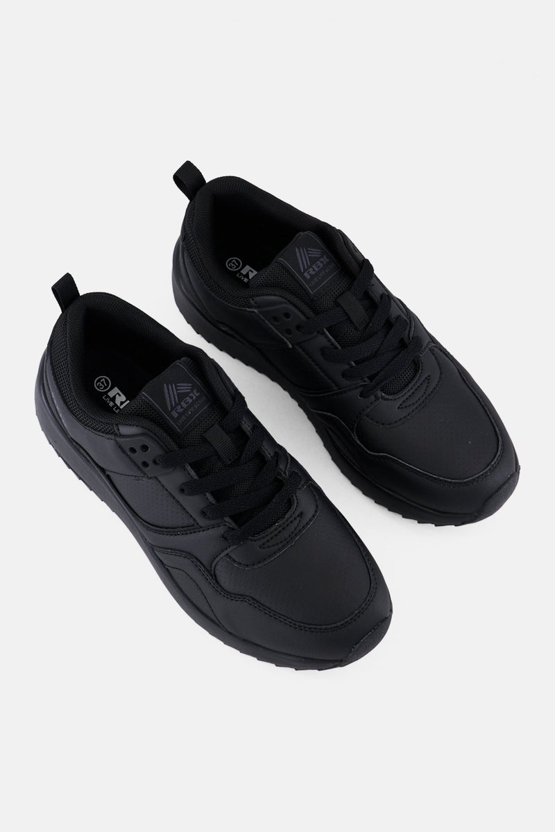 RBX Women Lace Up Outdoor Shoes, Black  - Image 3