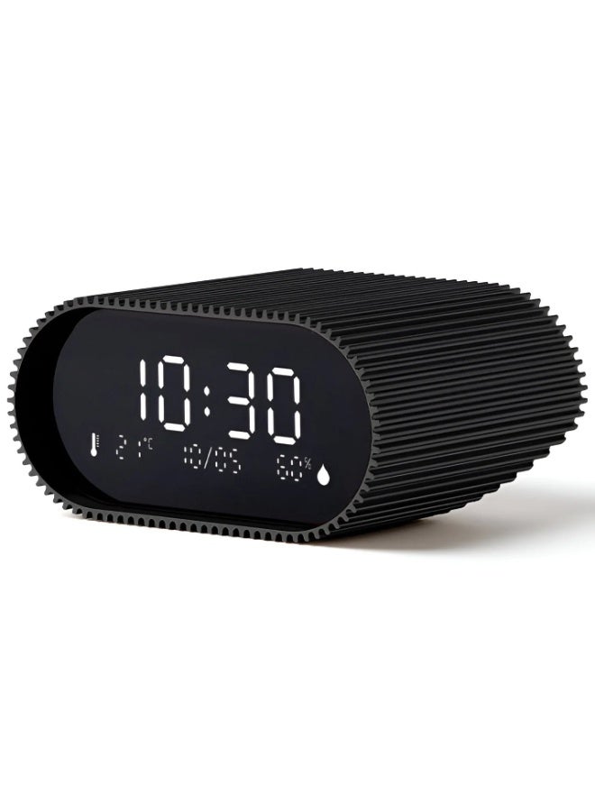 LEXON Ray LCD Digital Alarm Clock With Thermometer And Hygrometer - Image 3