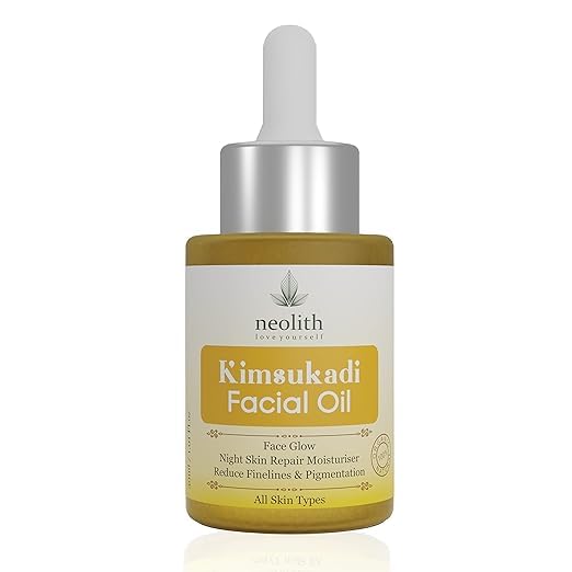 SHYRC Kimsukadi Facial Oil 100 Organic for Blemishes Acne Dark Spots Glowing Brightening Skin With Misty Rich Natural Aroma Pure Sandalwood Saffron Oil for Skin Glowing 30ml for Women Men 023 - Image 1
