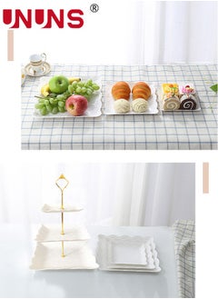 UNUNS 2 Pack 3-Tier Cupcake Stand, Dessert Tower Tray, Tiered Serving Cake Stand, Dessert Stand Pastry Stand Disposable Pastry Stand for Party Wedding Home Decor  - Image 4