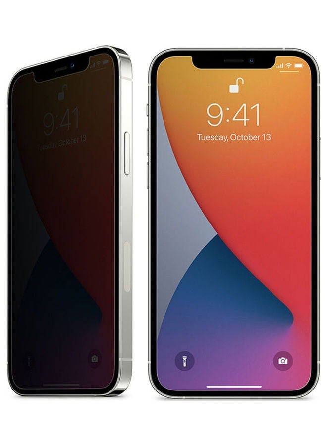 BORTONY Privacy Screen Protector For Apple iPhone 12 Pro Max Black - Image 2
