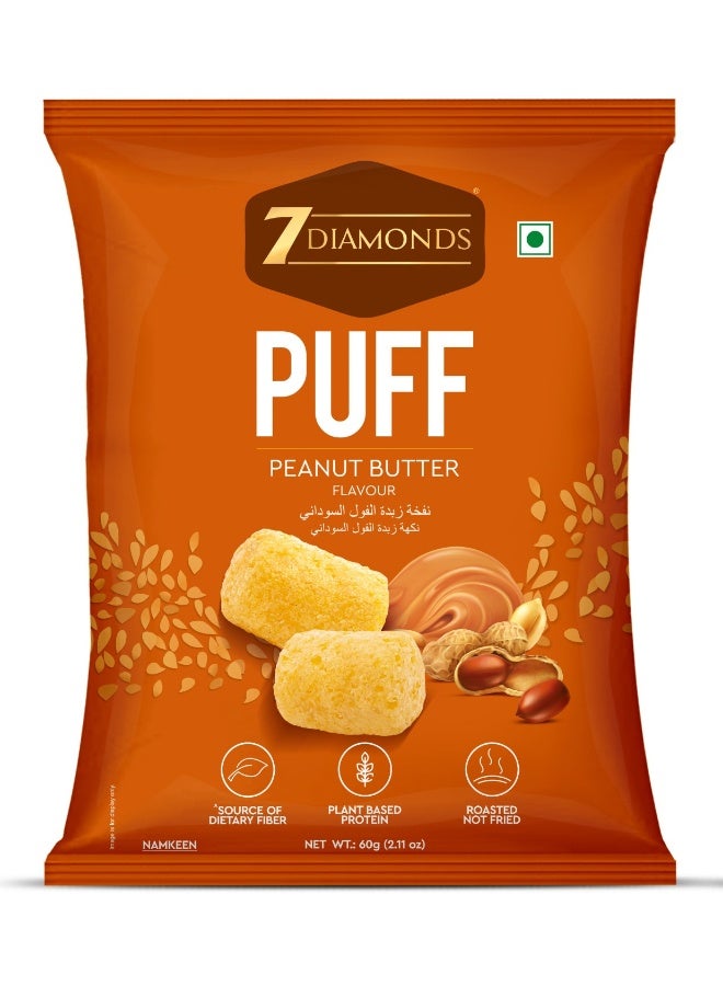 7 Diamonds Namkeen Puff Peanut Butter 60g