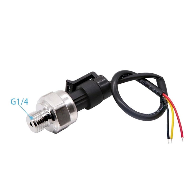 Stainless Steel Pressure Sensor Transmitter 0 0 8 Mpa Silver 1 4 Inch Pipe Thread - Image 3
