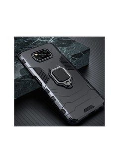 ( poco x3 nfc / poco x3 pro Cover) جراب شاومي بوكو اكس 3 / بوكو اكس 3 برو ضد الصدمات بحماية كاملة ودبلة معدنية متعددة الوظائف لهاتف بوكو اكس