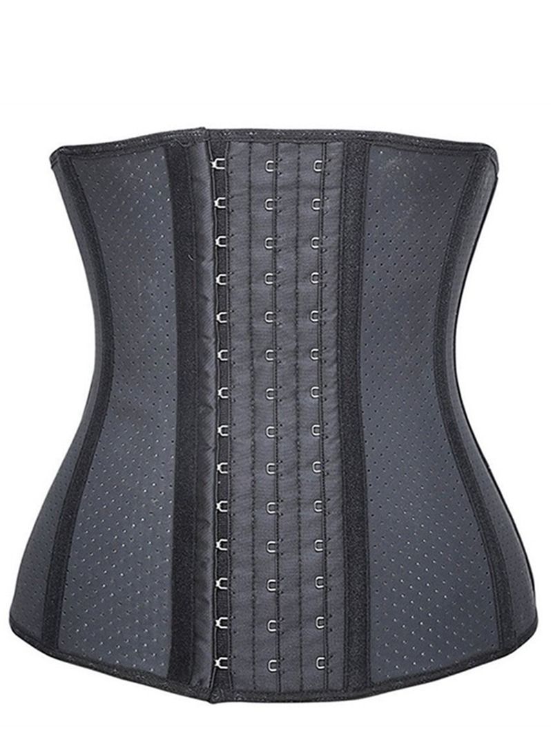 Loquat Mesh Steel Bone Belt Corset Black  - Image 1