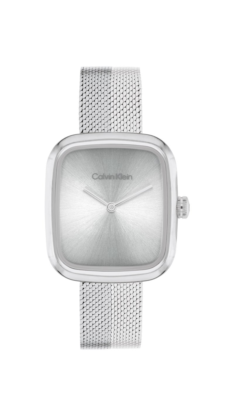 CALVIN KLEIN Rectangle Analog Women'S Stainless Steel Case  Watch - Image 3