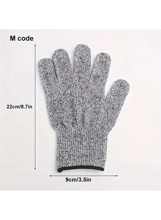 Gray Kitchen Gloves 2pcs Flexible Material For Easy Handling Hard Ingredients Enhanced Cooking Experience - Image 3
