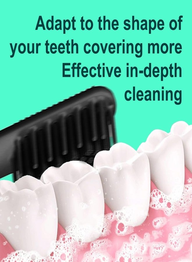 PAI4LEISI 4-Pack Black Replacement Heads Fit for Quip Toothbrush Handle - Image 3
