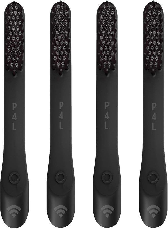 PAI4LEISI 4-Pack Black Replacement Heads Fit for Quip Toothbrush Handle - Image 1