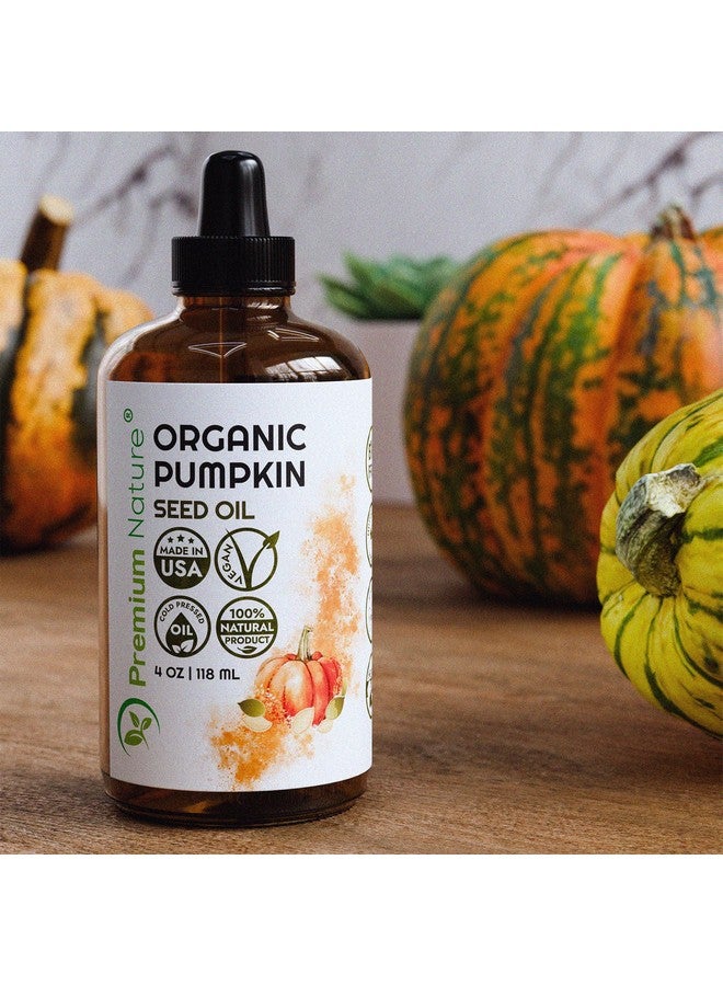Premium Nature Organic Pumpkin Seed Oil Coldpressed Unrefined From Premium Nature 100% Pumpkin Seed Oil For Hair Growth Pure Pumpkin Oil For Skin And Face Hair Oil Aceite De Semilla De Calabaza Para El Cabello 4Oz - Image 4