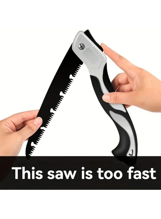 Extra Large Hand Saw 1pc High Manganese Steel Ergonomic Handle for Tree Cutting Woodworking - Image 3