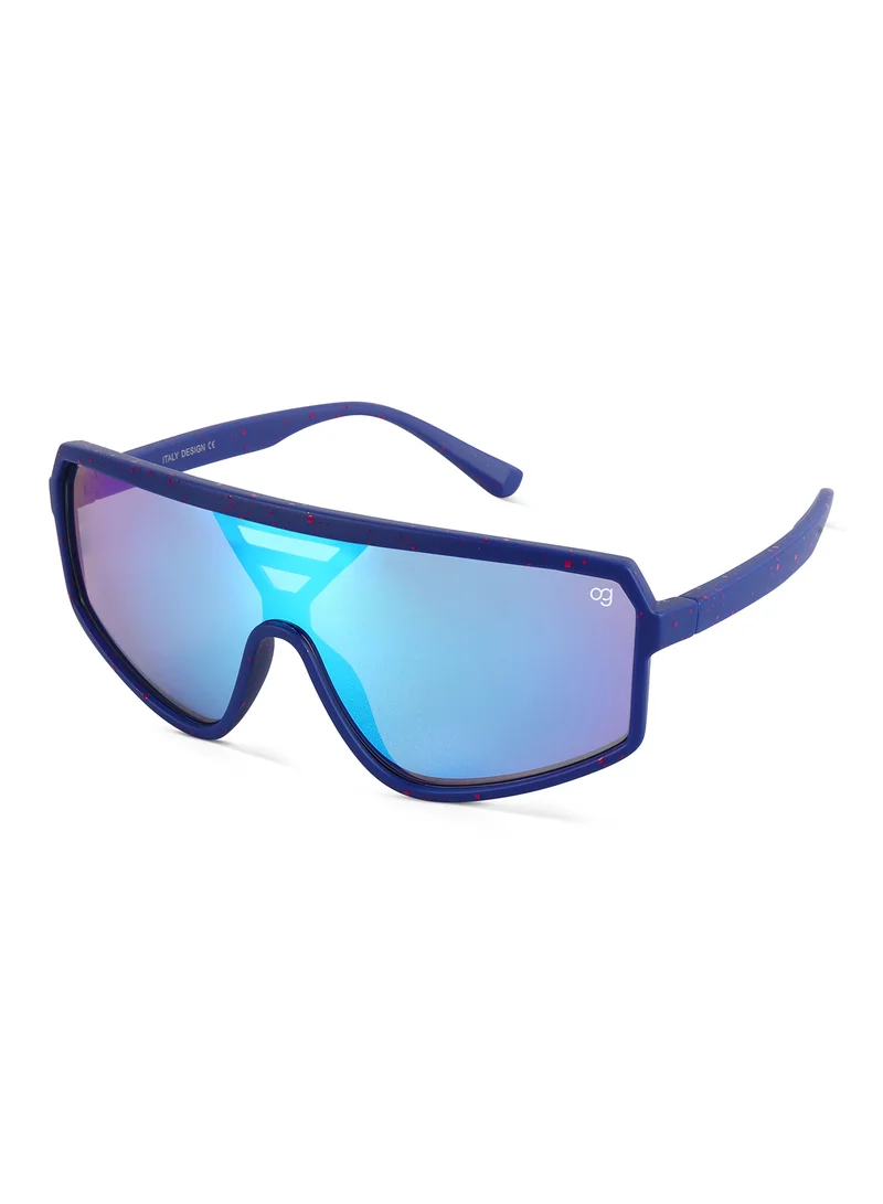 Woggles Unisex Uv-Protected Blue Sports Sunglasses
