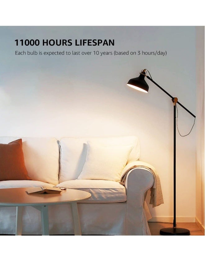 LED Light Bulbs 60 Watt Equivalent, 9W Daylight White 3000K Non Dimmable, E27 Standard Medium Base, 25000 Hour Lifetime, 806 Lumen, Pack of 3, Warm White  - Image 2