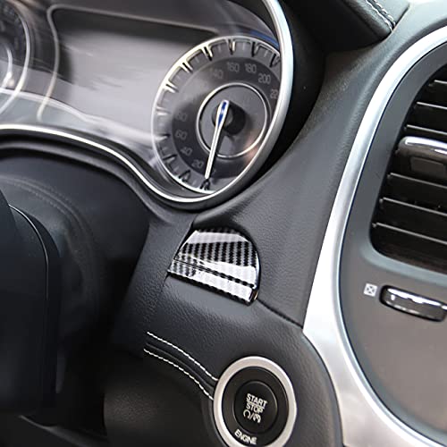 crosselec Carbon fiber control dashboard Protective Cover trims for 2015-2021 Chrysler 300 - Image 4