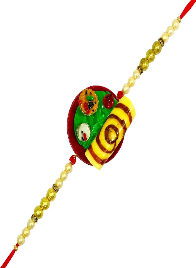 Evisha 2 Pcs Dosa Food Rakhi For Brother | Rakhi Combo Kids-12-Two | rakhi || rakhi set || rakhi for brother || rakhi for brother and bhabhi || rakhi combo || bhaiya bhabhi rakhi || rakhi gifts - Image 2