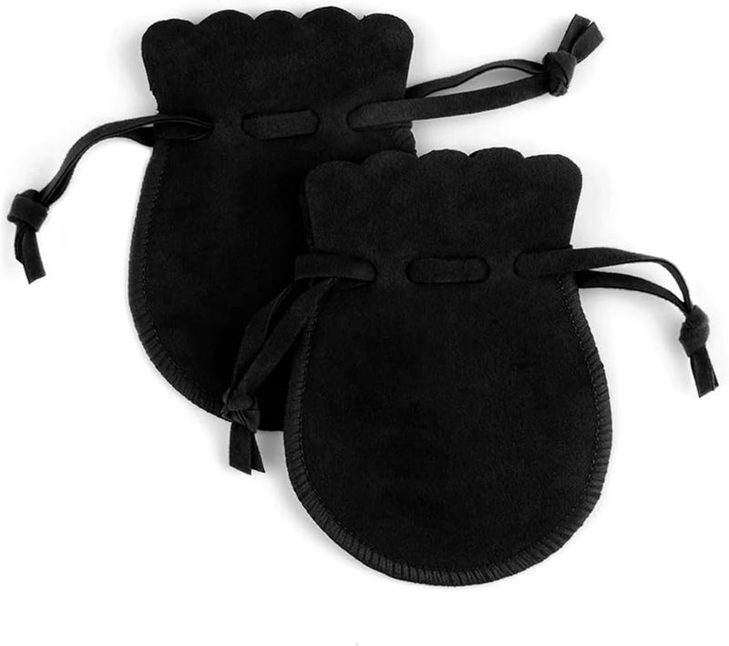 Black Velvet Drawstring Gift Bags 60pcs 9x12cm for Wedding Favors Jewelry Candy Packaging - Image 2